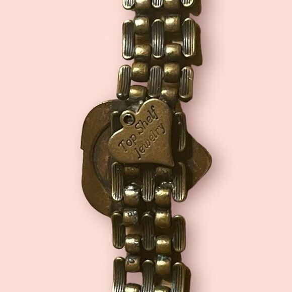 Top Shelf Crystal Heart Link Bracelet - Picture 7 of 15